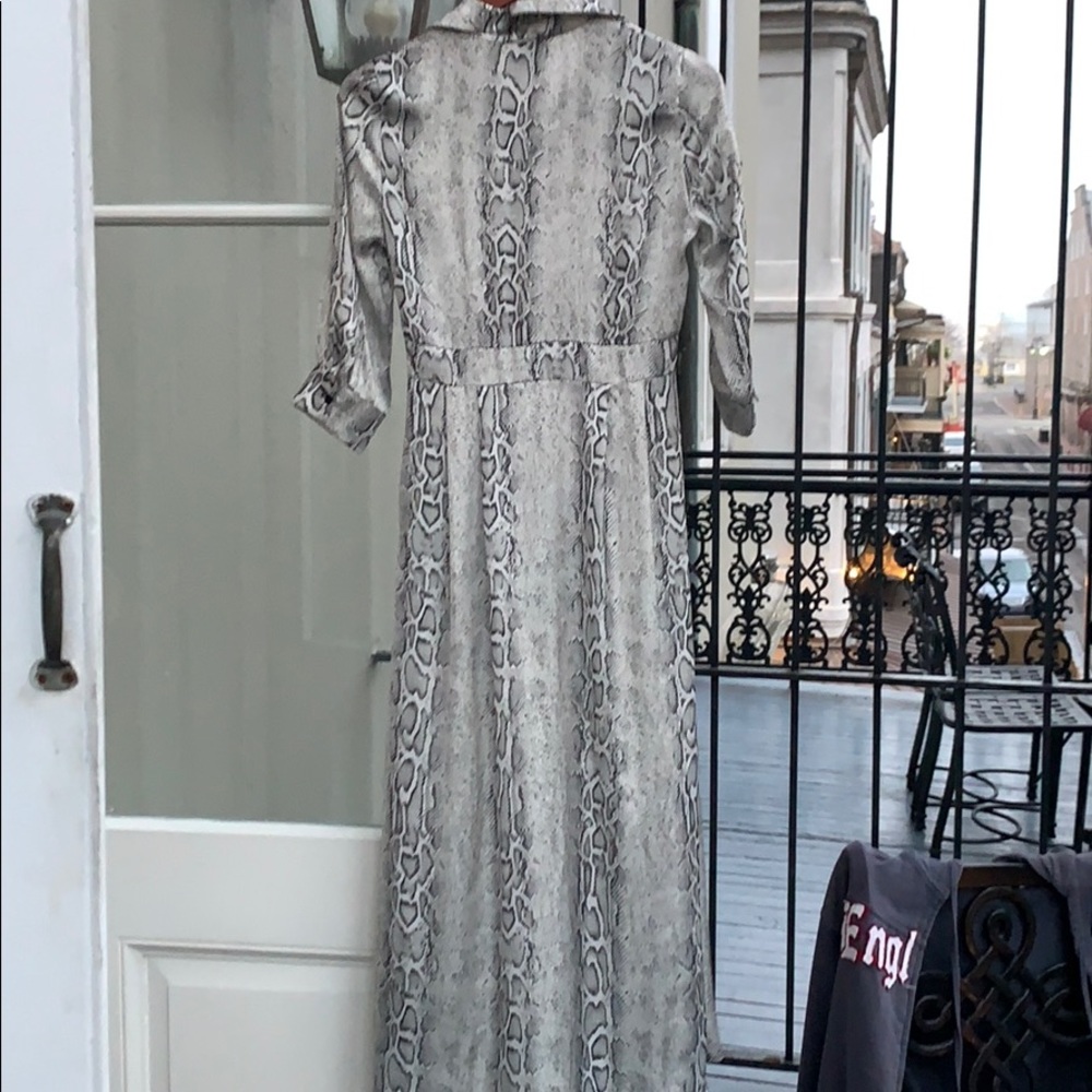 Paula Junyent Python Maxi Dress Split Xs - image 6